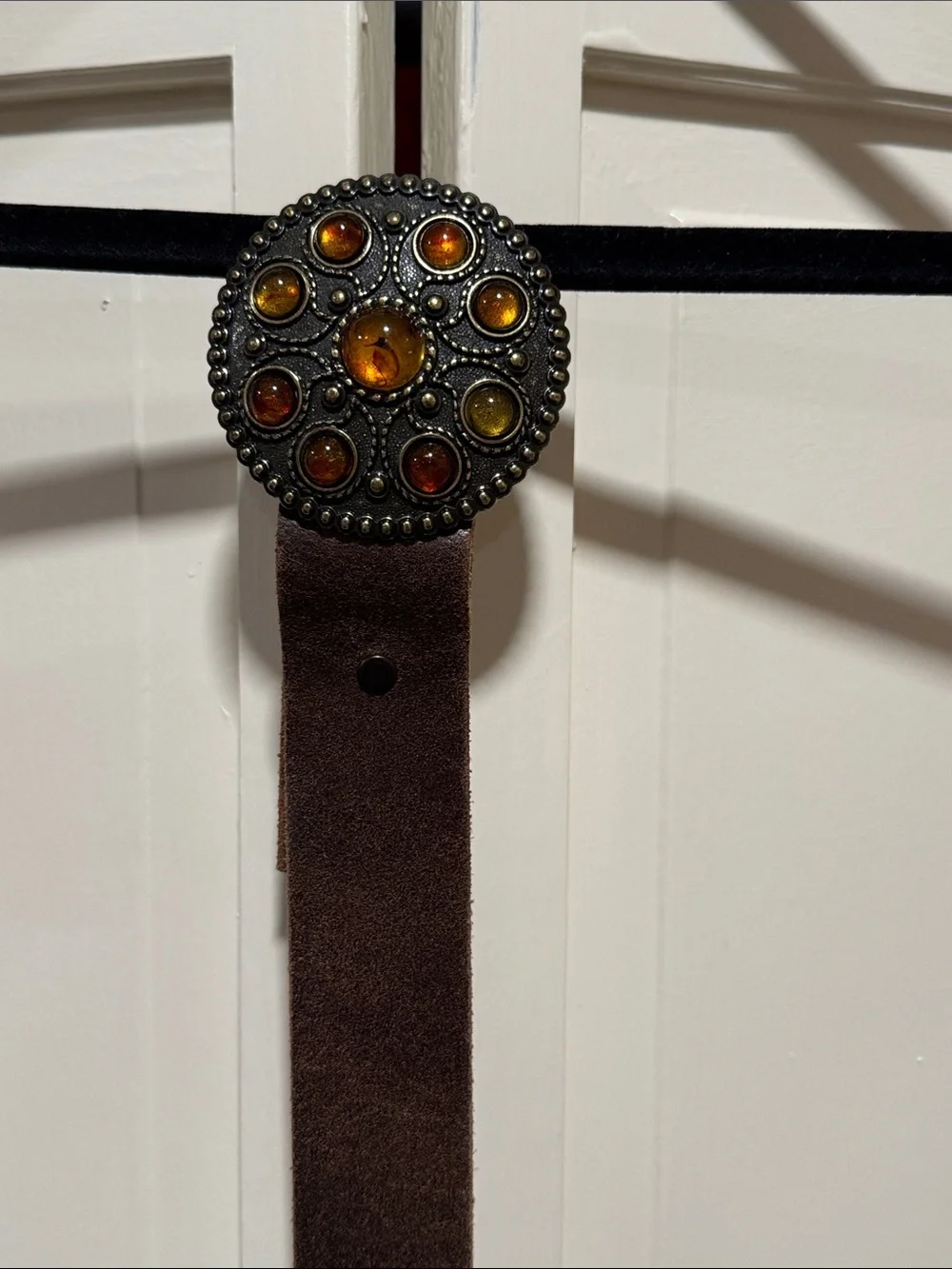 Sundance Catalog Dark Brown Leather Belt